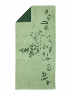 Kylpyhuonetekstiilit|Moomin Arabia Sydänystävät -kylpypyyhe 70 x 140 cm MULTI-COLOUR