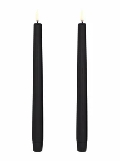 Jouluvalot|UYUNI Taper LED -pöytäkynttilä, 2 kpl BLACK