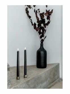 Jouluvalot|UYUNI Taper LED -pöytäkynttilä, 2 kpl BLACK