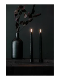 Jouluvalot|UYUNI Taper LED -pöytäkynttilä, 2 kpl BLACK