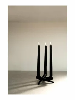 Jouluvalot|UYUNI Taper LED -pöytäkynttilä, 2 kpl BLACK