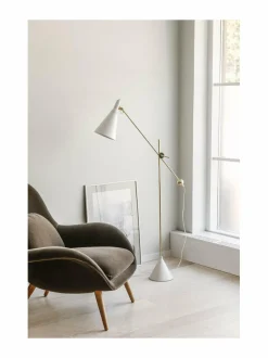 Lattiavalaisimet|Innolux Tapio-lattiavalaisin WHITE/BRASS