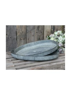 Tarjoiluastiat|Chic Antique Tarjotin setti / 2 tarjotinta METALLI