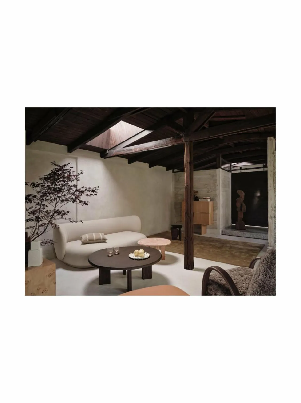 Pöydät|Ferm Living Tarn-sohvapöytä 38 x 107,6 x 108,1 cm DARK STAINED BEECH