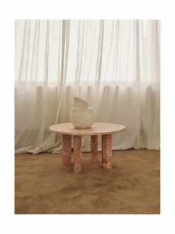 Pöydät|Ferm Living Taula-marmorinen sohvapöytä ROSE