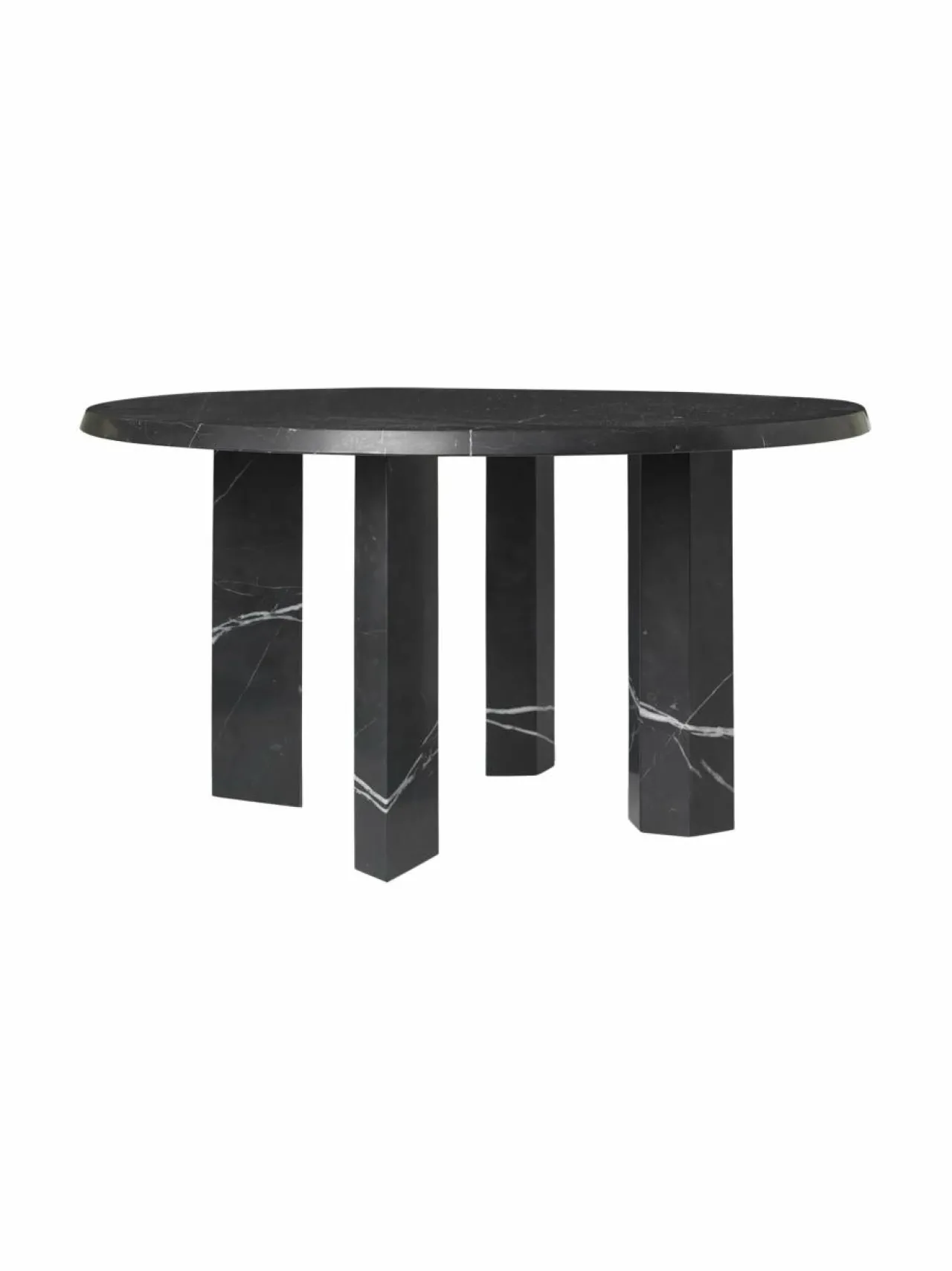 Pöydät|Ferm Living Taula-marmorinen sohvapöytä BLACK