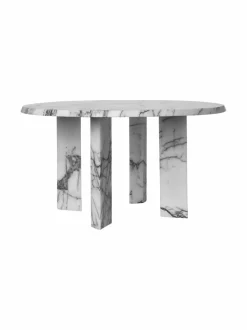 Pöydät|Ferm Living Taula-marmorinen sohvapöytä WHITE/CHARCOAL