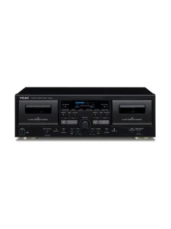 Audio|Teac W-1200 Kaksipesäinen kasettisoitin MUSTA