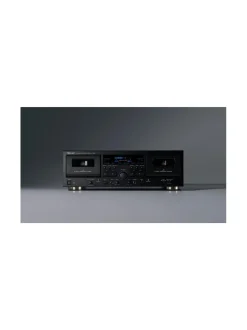 Audio|Teac W-1200 Kaksipesäinen kasettisoitin MUSTA