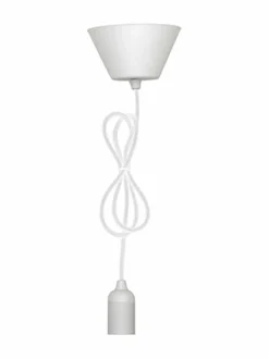 Turvatuotteet|Airam Tekstiilivalaisinjohto 1,2 m VALKOINEN