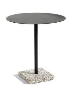 Puutarhakalusteet & Pehmusteet|HAY Terrazzo-pöytä ⌀ 70 cm GREY TERRAZZO/ANTHRACITE