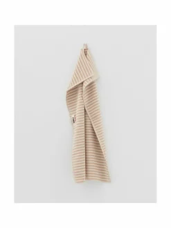 Kylpyhuonetekstiilit|Tekla Terry striped -pyyhe IVORY STRIPES