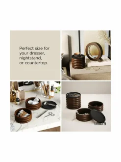 Säilytys|Umbra Tesora-säilytyslaatikko BLACK/WALNUT