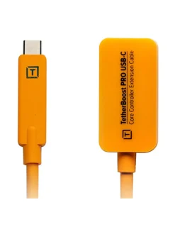 Kamerat|Tether Tools TetherBoost Pro (4,6m) USB Type-C Core Controller jatkokaapeli - Oranssi