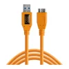 Kamerat|Tether Tools TetherPro (4,6m) USB 3.0 Male Type-A to USB 3.0 Micro-B kaapeli - Oranssi