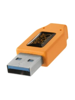 Kamerat|Tether Tools TetherPro (4,6m) USB 3.0 Male Type-A to USB 3.0 Micro-B kaapeli - Oranssi