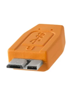 Kamerat|Tether Tools TetherPro (4,6m) USB 3.0 Male Type-A to USB 3.0 Micro-B kaapeli - Oranssi