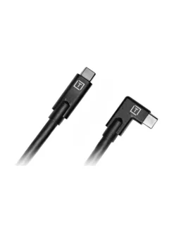 Kamerat|Tether Tools TetherPro (4,6m) USB Type-C to USB Type-C kulmamallinen kaapeli - Musta