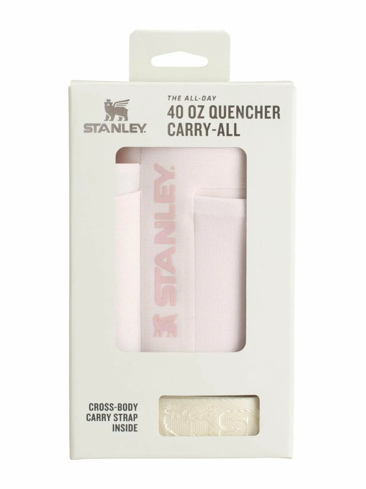 Tee, Kahvi & Vesi|Stanley The All Day Quencher Carry-All -olkalaukku termosmukille ROSE QUARTZ