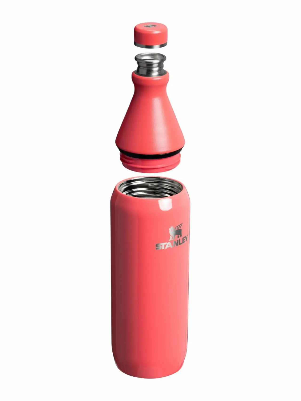 Tee, Kahvi & Vesi|Stanley The All Day Slim Bottle -juomapullo 0,6 l HOT CORAL GLOSS
