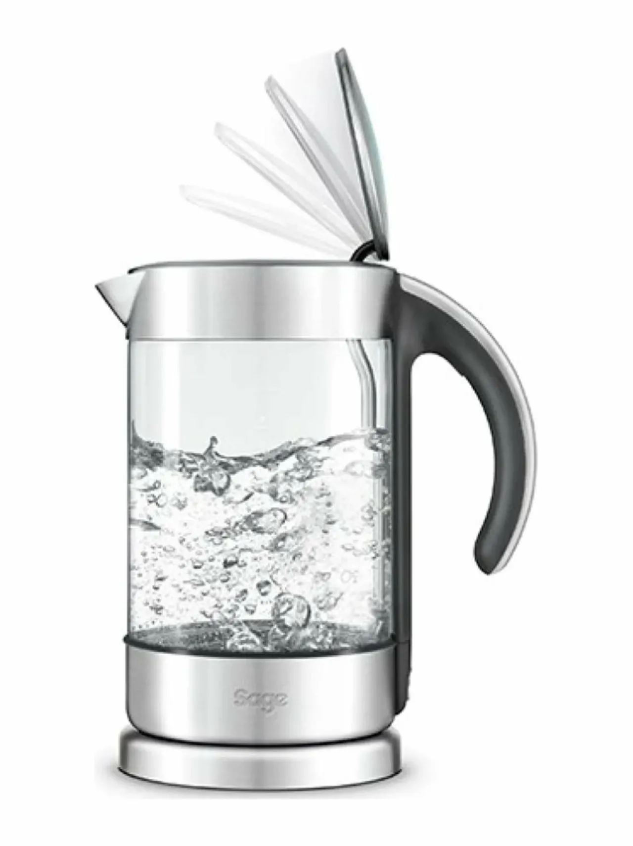 Kahvin- & Vedenkeittimet|Sage The Crystal Clear -vedenkeitin 1,7 l CLEAR / SILVER