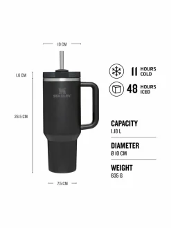 Tee, Kahvi & Vesi|Stanley The Quencher H2.O FlowState™ Tumbler -termosmuki 1.18 l BLACK TONAL