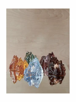 Kynttilät & Lyhdyt|Kosta Boda The Rock Iron -kynttilänjalka IRON OXIDE / GREEN