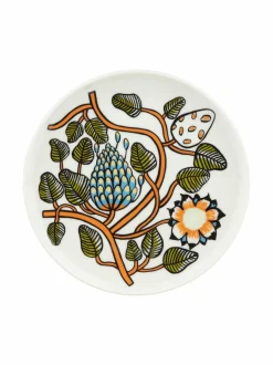 Lautaset & Kulhot|Marimekko Tiara Oiva -lautanen 20 cm 126 WHITE, WARM ORANGE, GREEN