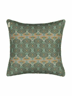 Sisustustyynyt|Klaus Haapaniemi & Co Tigerwoods Owl -silkkityynynpäällinen 50 x 50 cm LIGHT GREEN