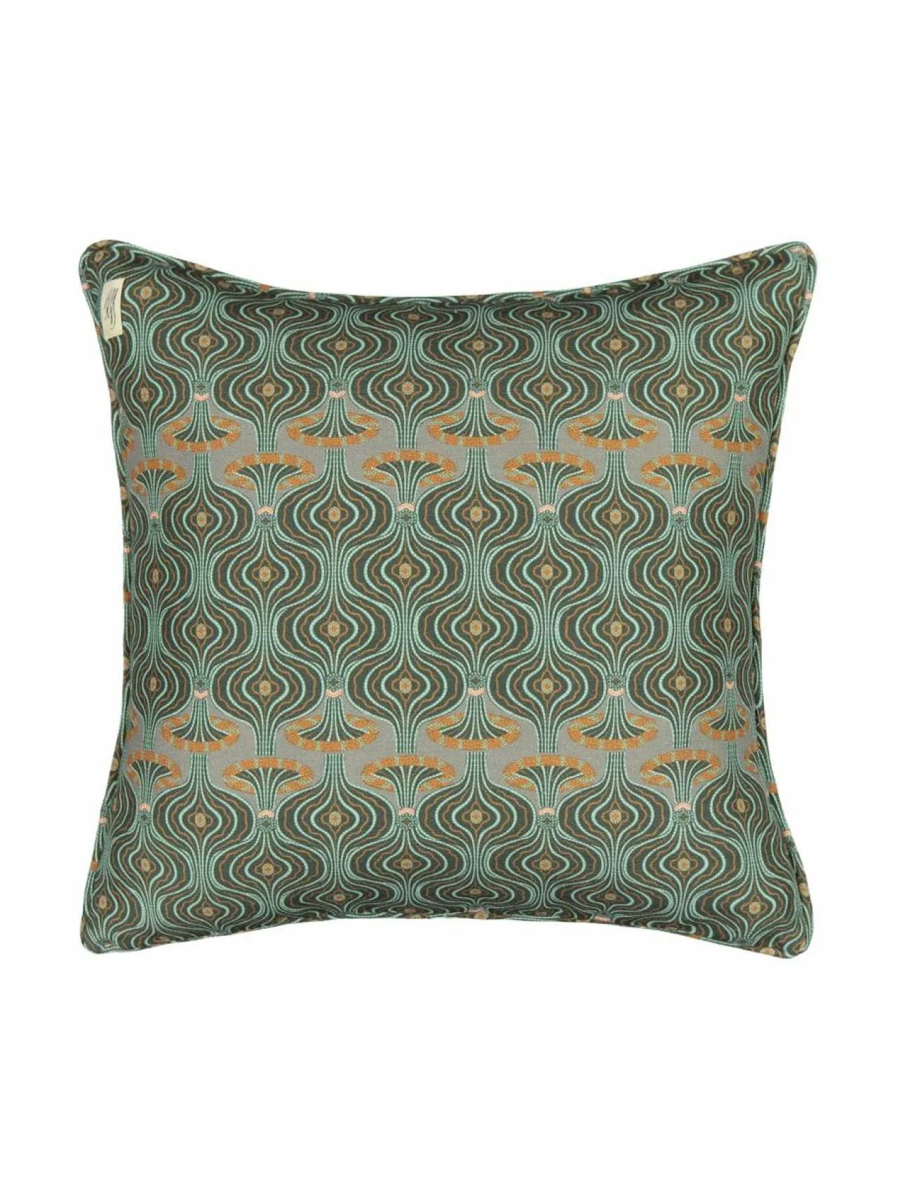 Sisustustyynyt|Klaus Haapaniemi & Co Tigerwoods Owl -silkkityynynpäällinen 50 x 50 cm LIGHT GREEN