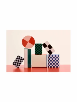 Koriste-Esineet|HAY Tin Container Medium -säilykerasia BLACK AND OFF-WHITE