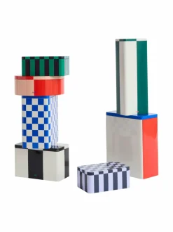 Koriste-Esineet|HAY Tin Container Small -säilykerasia DARK BLUE AND LAVENDER