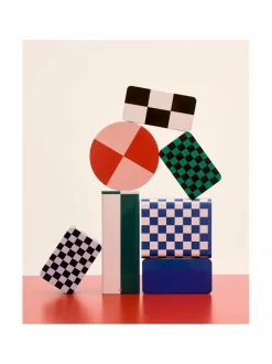 Koriste-Esineet|HAY Tin Container Small -säilytyslaatikko GREEN AND DARK BLUE