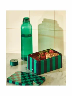 Koriste-Esineet|HAY Tin Container Small -säilytyslaatikko GREEN AND DARK BLUE