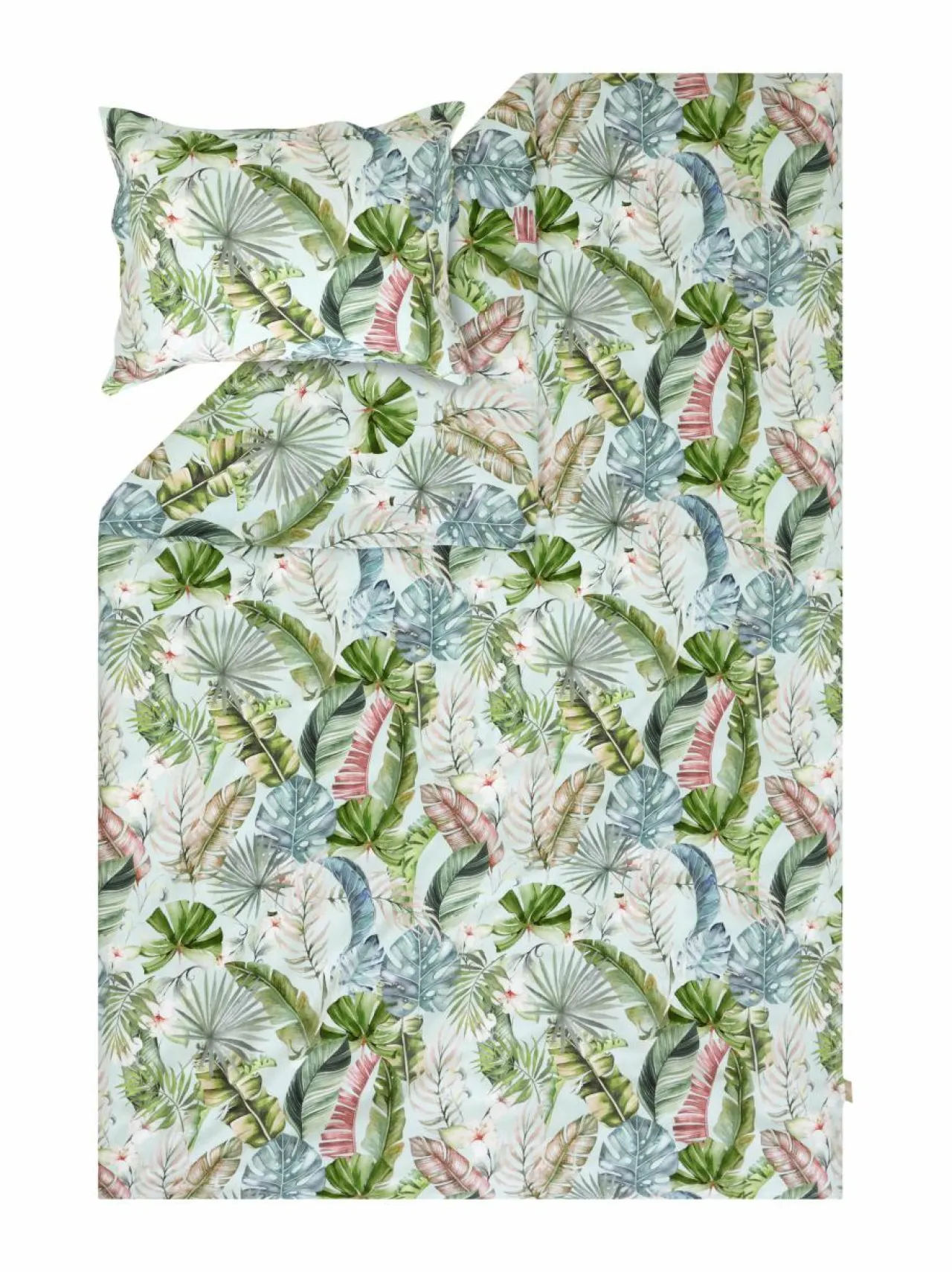 Liinavaatteet|Villa Stockmann Tina-pussilakana MIST GREEN/PASTEL COMBO