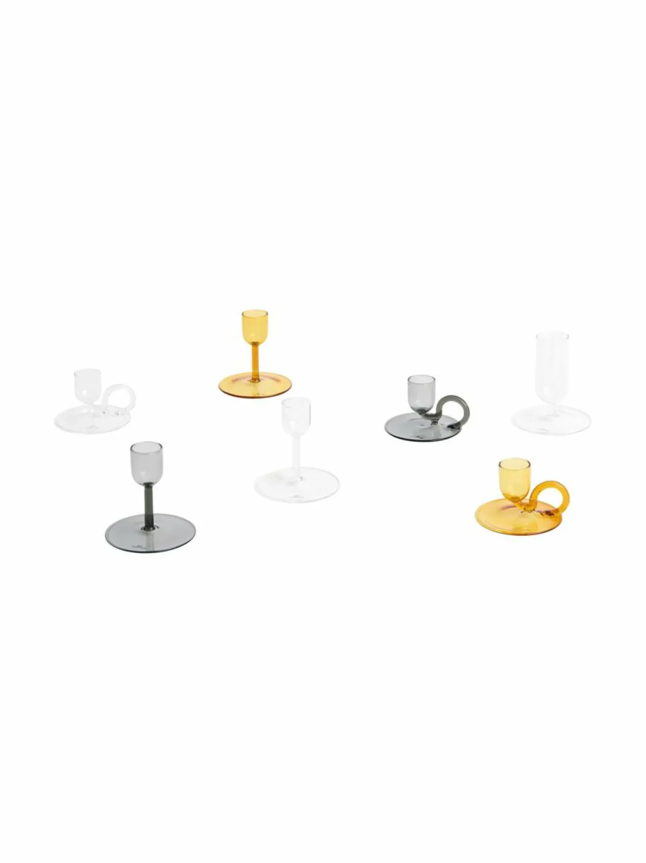 Kynttilät & Lyhdyt|HAY Tiny Candleholder Curved -kynttilänjalka YELLOW