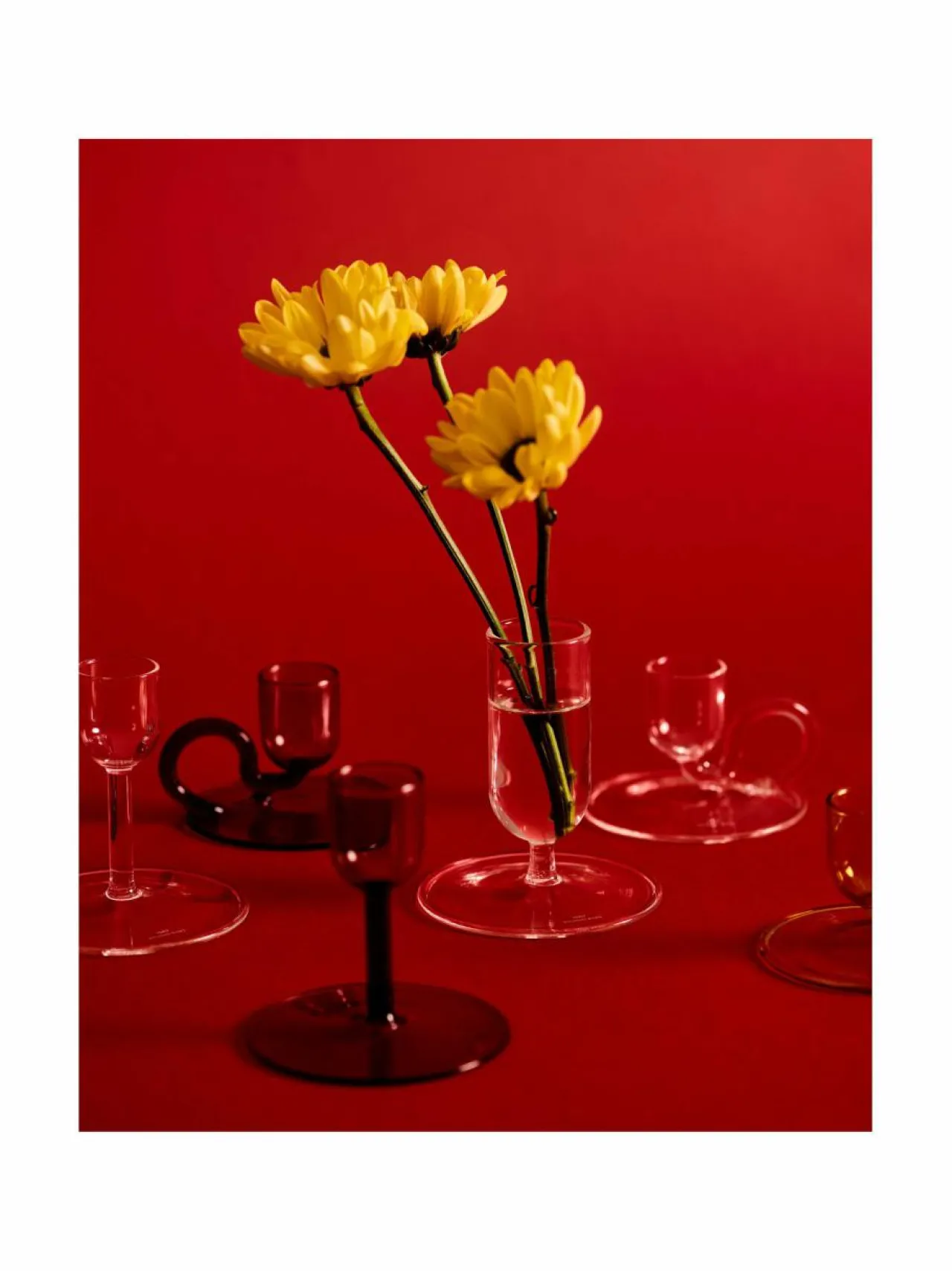 Kynttilät & Lyhdyt|HAY Tiny Straight -kynttilänjalka CLEAR