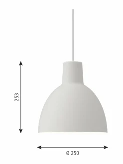 Kattovalaisimet|Louis Poulsen Toldbod-riippuvalaisin Ø 25 cm WHITE