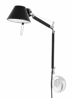 Seinävalaisimet|Artemide Tolomeo Micro -seinävalaisin MUSTA