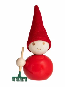 Muut Joulukoristeet|Aarikka Tonttu Harava -joulukoriste C600 RED