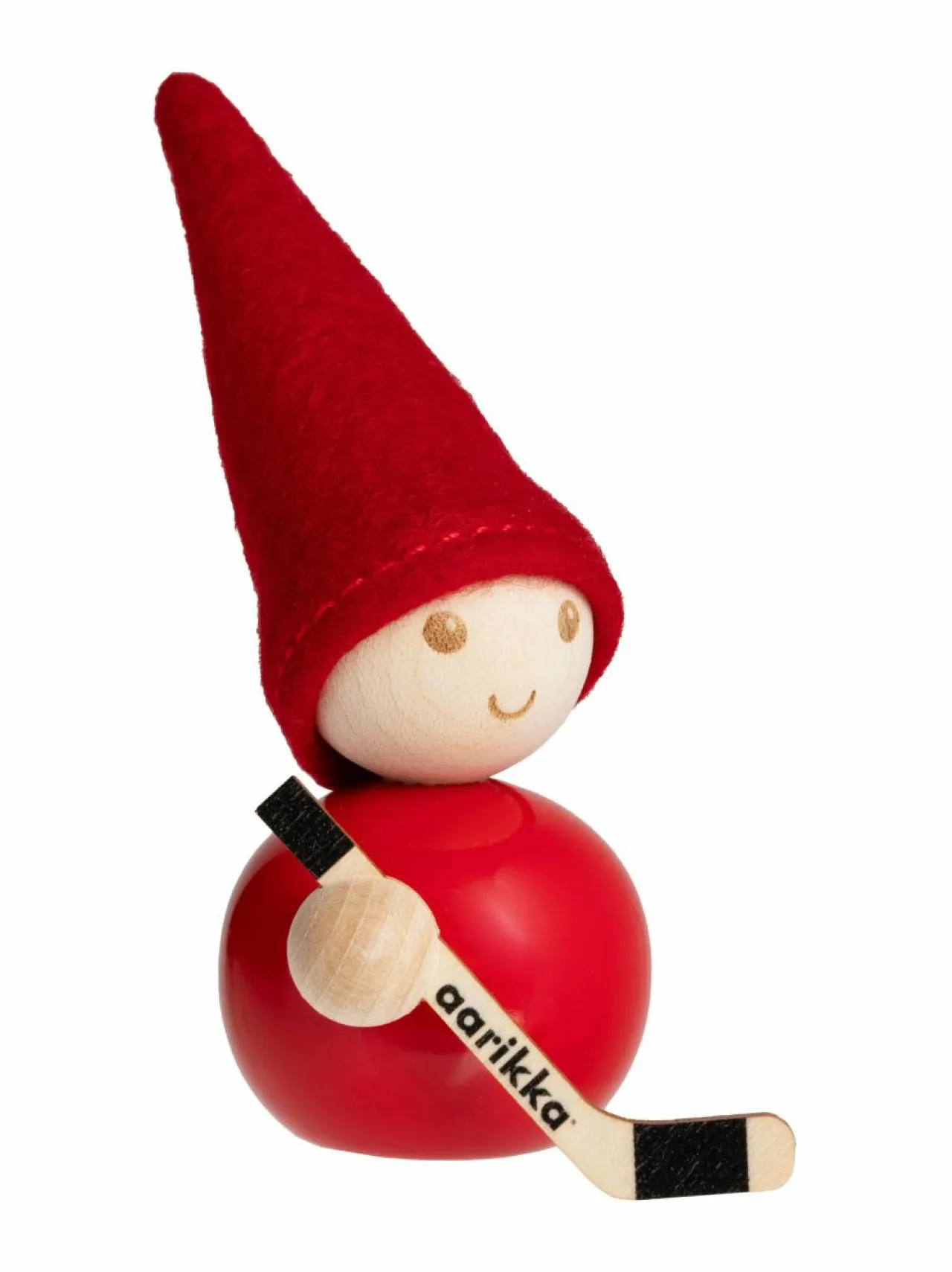 Muut Joulukoristeet|Koriste-Esineet|Aarikka Tonttu Jääkiekkoilija -joulukoriste C600 RED