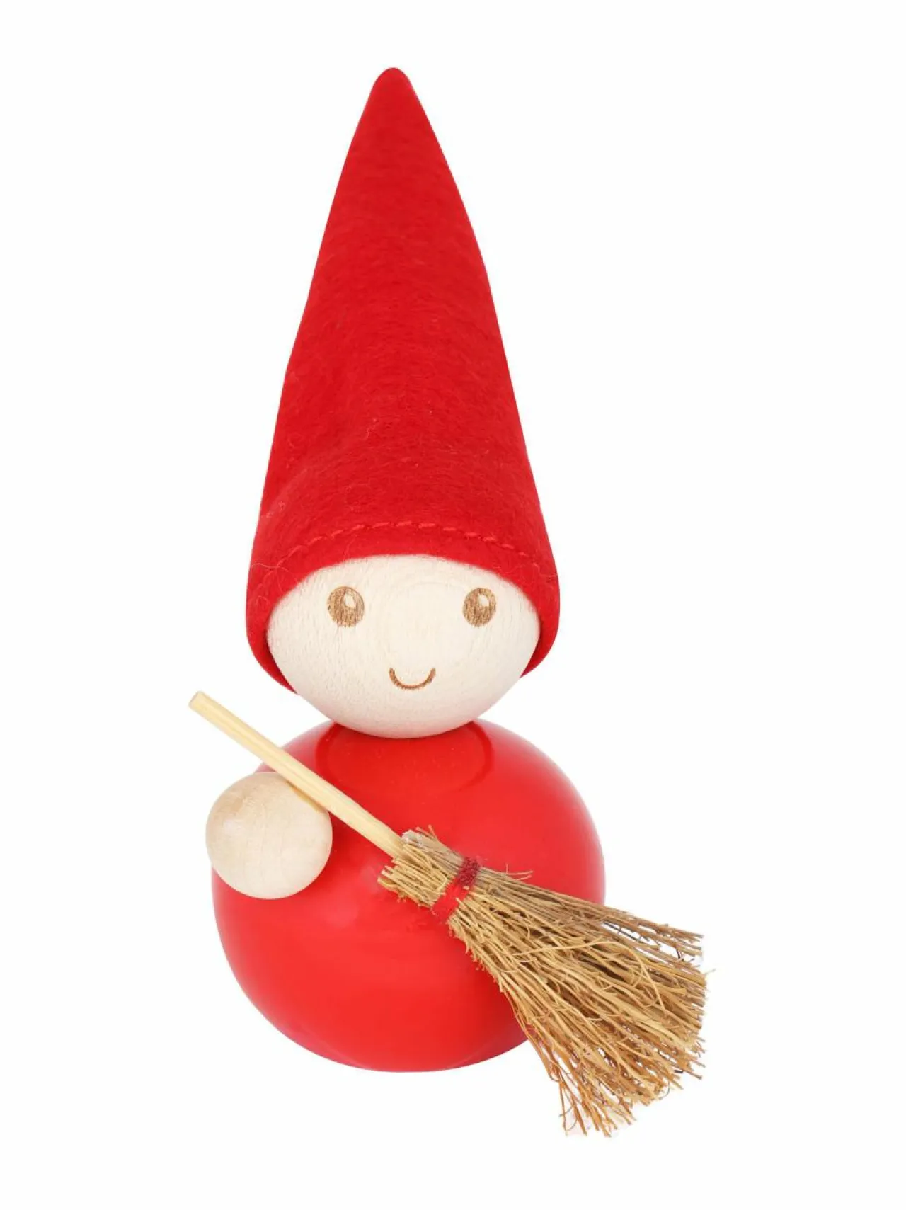 Muut Joulukoristeet|Koriste-Esineet|Aarikka Tonttu Lakaisija -koriste C600 PUNAINEN
