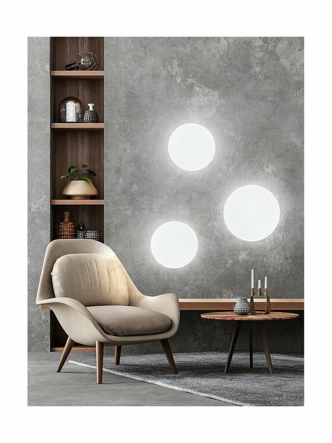 Kattovalaisimet|Design by Grönlund Top-plafondi 30 cm WHITE GLASS