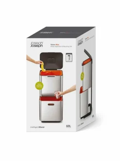 Roskakorit & -Pussit|Joseph Joseph Totem Max -roskakori 60 l STEEL