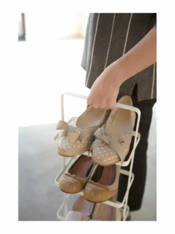 Säilytys|Yamazaki Tower Shoe Rack -kenkähylly 22 × 18 × 77,5 cm WHITE