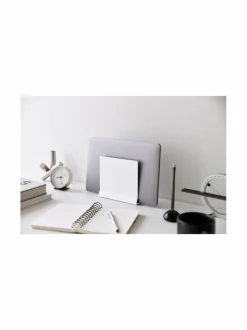 Säilytys|Yamazaki Tower Slim - pystyteline kannettavalle tietokoneelle WHITE