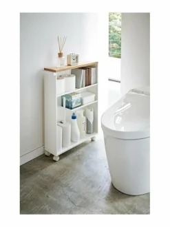 Säilytys|Yamazaki Tower Slim -kärry WHITE