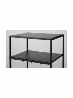 Säilytys|Yamazaki Tower Three-Tier Rolling Server Cart -tarjoiluvaunu 38 x 49 x 81,5 cm BLACK