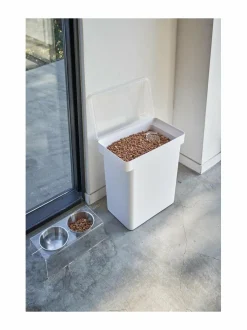 Säilytys|Yamazaki Tower-lemmikinruokalaatikko 25 l WHITE