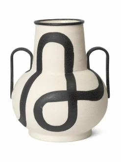 Koriste-Esineet|Ferm Living Trace-maljakko 37.5 cm OFF-WHITE